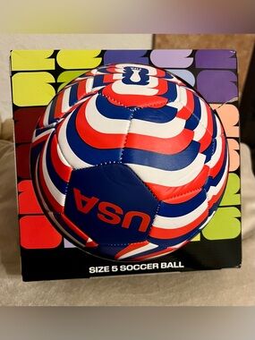 USA Red White & Blue Size 5 Soccer Ball by